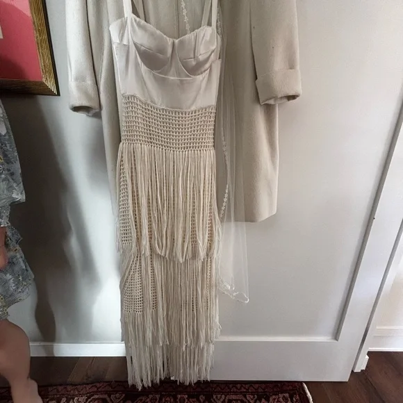 Bustier Dress with Crochet Fringe - Picture 4 of 12